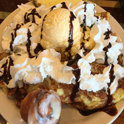 French Toast with Ice Cream